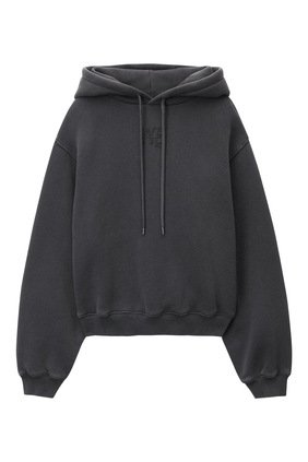 Essential Terry Hoodie With Puff Paint Logo